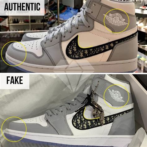 fake jordan dior|How To Spot Fake Dior Air Jordan 1 High .